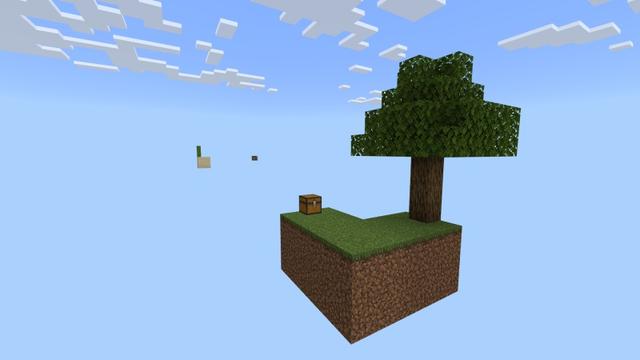 Screenshot of the Minecraft Bedrock Marketplace product Original Skyblock created by Fall Studios.