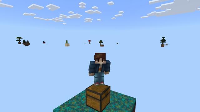 Screenshot of the Minecraft Bedrock Marketplace product Original Skyblock created by Fall Studios.
