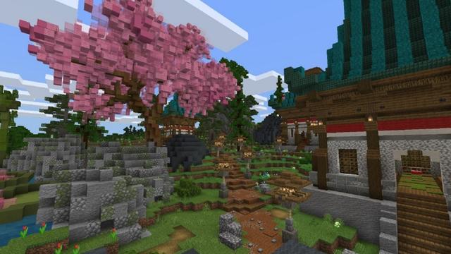 Screenshot of the Minecraft Bedrock Marketplace product Panda Valley created by Fall Studios.