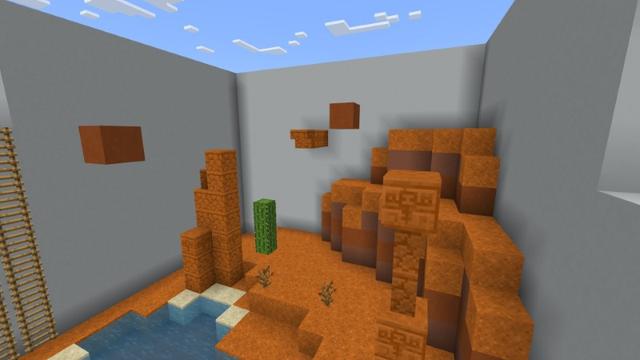 Screenshot of the Minecraft Bedrock Marketplace product Parkour Grind created by Fall Studios.