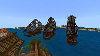 Screenshot of the Minecraft Bedrock Marketplace product Pirate Invasion created by Fall Studios.