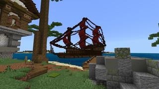 Screenshot of the Minecraft Bedrock Marketplace product Pirate Invasion created by Fall Studios.