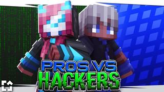 Thumbnail of the Minecraft Bedrock Marketplace product Pros vs Hackers created by Fall Studios.