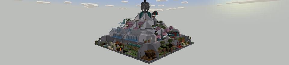 Panorama of the Minecraft Bedrock Marketplace product Pyramid Parkour created by Fall Studios.
