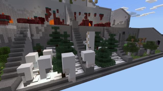 Screenshot of the Minecraft Bedrock Marketplace product Pyramid Parkour created by Fall Studios.