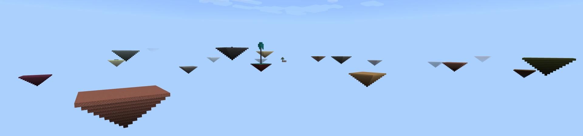 Panorama of the Minecraft Bedrock Marketplace product Pyramid Skyblock created by Fall Studios.