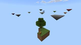 Screenshot of the Minecraft Bedrock Marketplace product Pyramid Skyblock created by Fall Studios.