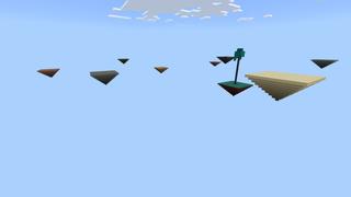 Screenshot of the Minecraft Bedrock Marketplace product Pyramid Skyblock created by Fall Studios.
