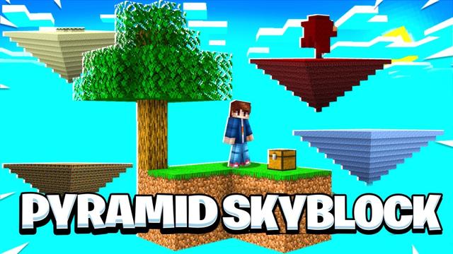 Thumbnail of the Minecraft Bedrock Marketplace product Pyramide Skyblock created by Fall Studios.