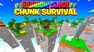 Thumbnail of the Minecraft Bedrock Marketplace product Rainbow Block Chunk Survival created by Fall Studios.
