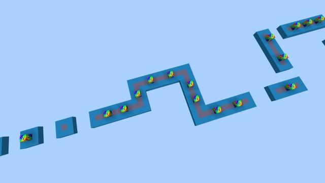 Screenshot of the Minecraft Bedrock Marketplace product Rainbow Block Race created by Fall Studios.
