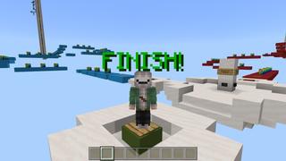 Screenshot of the Minecraft Bedrock Marketplace product Rainbow Block Race created by Fall Studios.