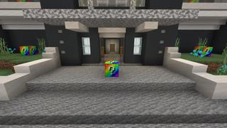 Screenshot of the Minecraft Bedrock Marketplace product Rainbow Block World created by Fall Studios.