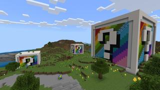 Screenshot of the Minecraft Bedrock Marketplace product Rainbow Block World created by Fall Studios.
