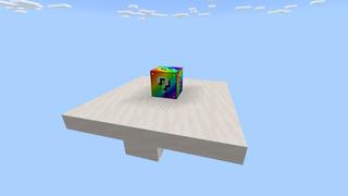 Screenshot of the Minecraft Bedrock Marketplace product Rainbow Blocks Parkour created by Fall Studios.