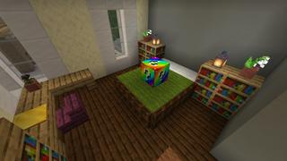 Screenshot of the Minecraft Bedrock Marketplace product Rainbow Lucky Blocks created by Fall Studios.