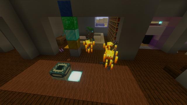 Screenshot of the Minecraft Bedrock Marketplace product Rainbow Lucky Blocks created by Fall Studios.