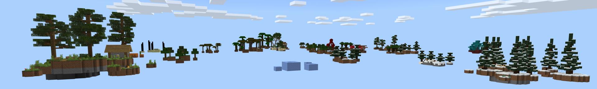 Panorama of the Minecraft Bedrock Marketplace product Random Drop Skyblock created by Fall Studios.