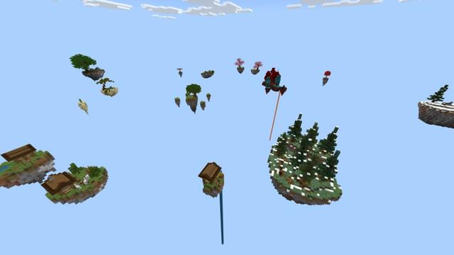 Screenshot of the Minecraft Bedrock Marketplace product Random Drop Skyblock created by Fall Studios.