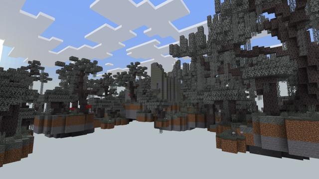 Screenshot of the Minecraft Bedrock Marketplace product Random Drops Sky Block created by Fall Studios.