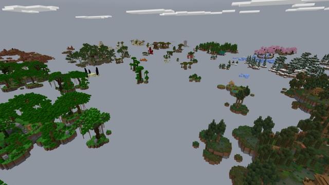 Screenshot of the Minecraft Bedrock Marketplace product Random Drops Sky Block created by Fall Studios.