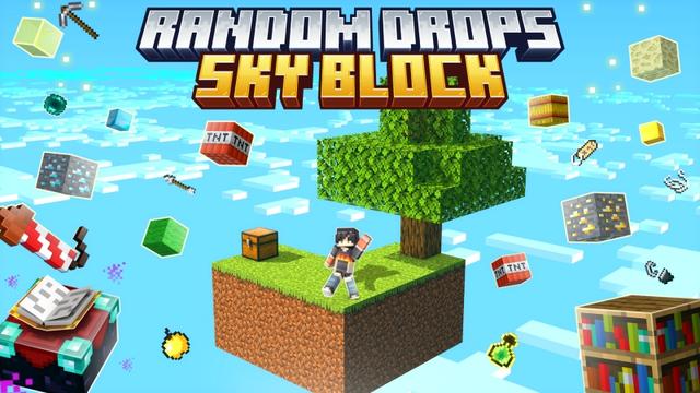Thumbnail of the Minecraft Bedrock Marketplace product Random Drops Sky Block created by Fall Studios.
