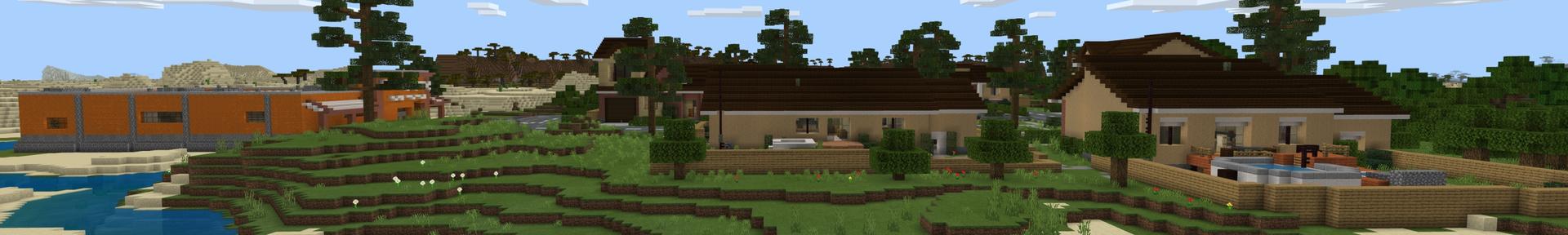 Panorama of the Minecraft Bedrock Marketplace product Random Drops World created by Fall Studios.
