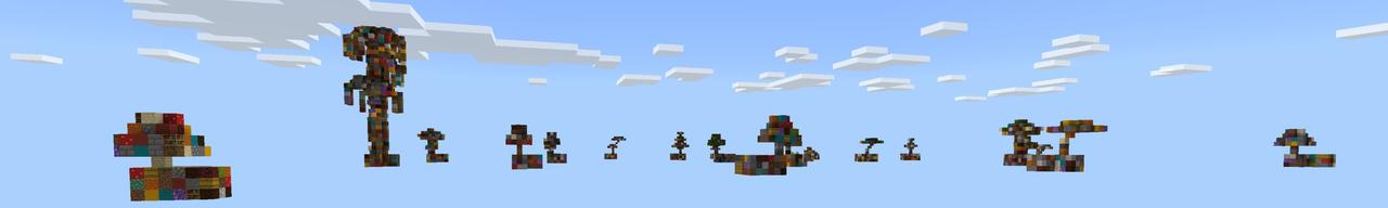 Panorama of the Minecraft Bedrock Marketplace product Random Skyblock created by Fall Studios.