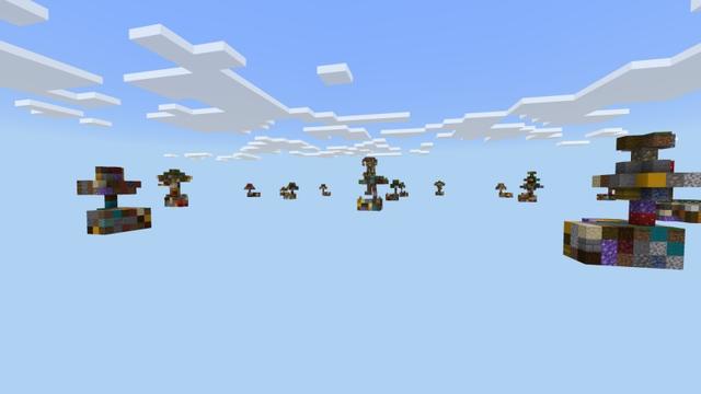 Screenshot of the Minecraft Bedrock Marketplace product Random Skyblock created by Fall Studios.