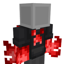 Thumbnail of the Minecraft Bedrock Marketplace product Red Fire Arms Hoodie created by Fall Studios.