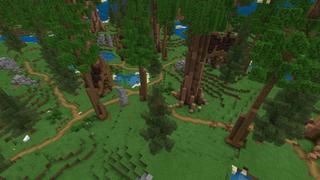Screenshot of the Minecraft Bedrock Marketplace product Redwood Adventure created by Fall Studios.