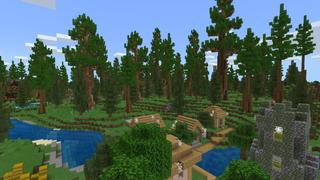 Screenshot of the Minecraft Bedrock Marketplace product Redwood Adventure created by Fall Studios.