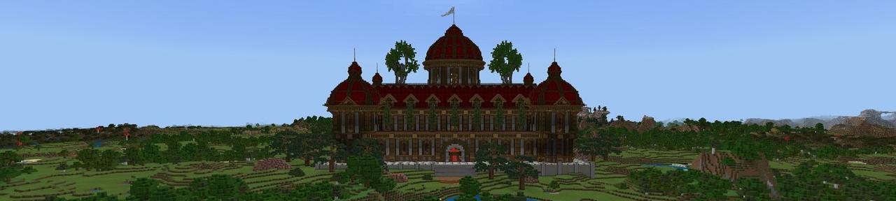 Panorama of the Minecraft Bedrock Marketplace product Royal Palace created by Fall Studios.
