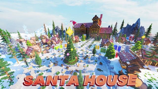 Thumbnail of the Minecraft Bedrock Marketplace product Santa House created by Fall Studios.