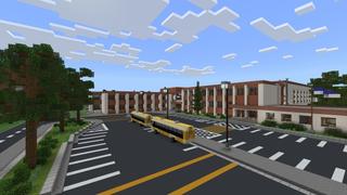 Screenshot of the Minecraft Bedrock Marketplace product School Life created by Fall Studios.