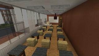 Screenshot of the Minecraft Bedrock Marketplace product School Life created by Fall Studios.