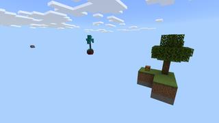 Screenshot of the Minecraft Bedrock Marketplace product Simple One Block created by Fall Studios.