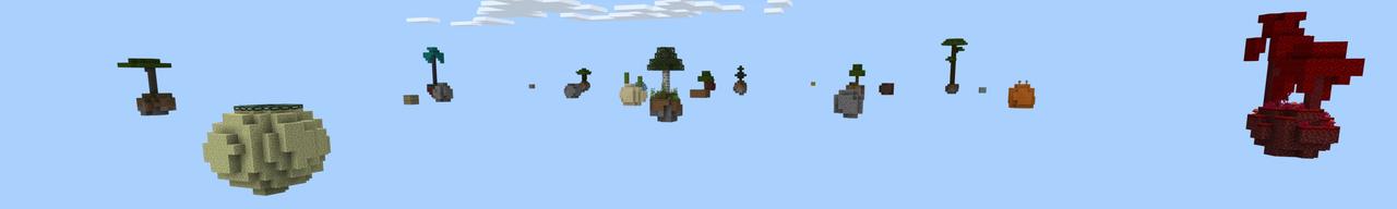 Panorama of the Minecraft Bedrock Marketplace product Simple Skyblock created by Fall Studios.