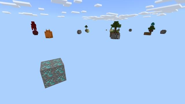 Screenshot of the Minecraft Bedrock Marketplace product Simple Skyblock created by Fall Studios.