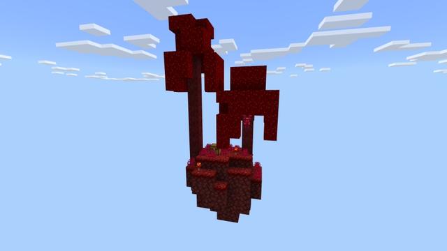 Screenshot of the Minecraft Bedrock Marketplace product Simple Skyblock created by Fall Studios.