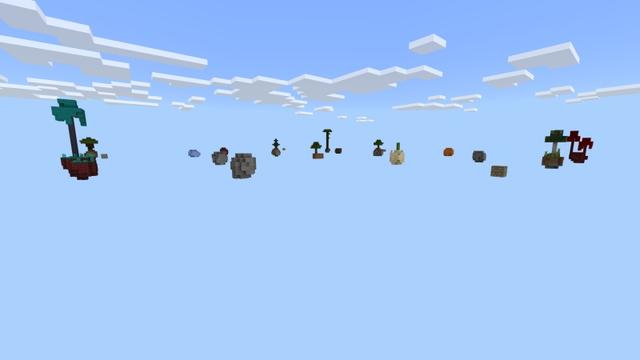 Screenshot of the Minecraft Bedrock Marketplace product Simple Skyblock created by Fall Studios.