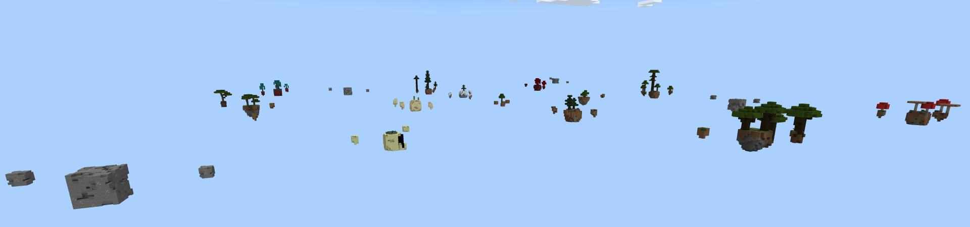 Panorama of the Minecraft Bedrock Marketplace product Sky Block! created by Fall Studios.