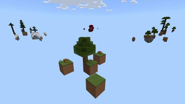 Screenshot of the Minecraft Bedrock Marketplace product Sky Block! created by Fall Studios.