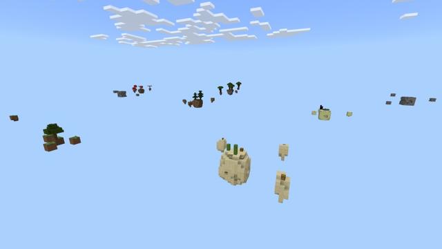 Screenshot of the Minecraft Bedrock Marketplace product Sky Block! created by Fall Studios.