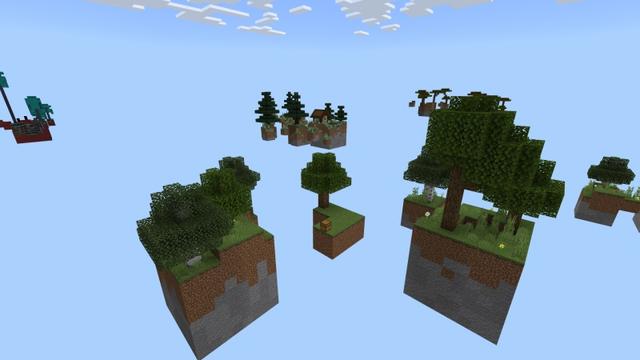 Screenshot of the Minecraft Bedrock Marketplace product Sky Block created by Fall Studios.