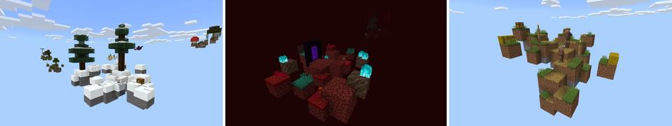 Panorama of the Minecraft Bedrock Marketplace product Skyblock created by Fall Studios.