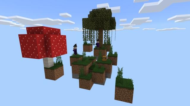 Screenshot of the Minecraft Bedrock Marketplace product Skyblock created by Fall Studios.