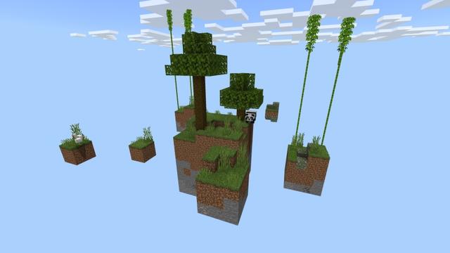 Screenshot of the Minecraft Bedrock Marketplace product Skyblock! created by Fall Studios.