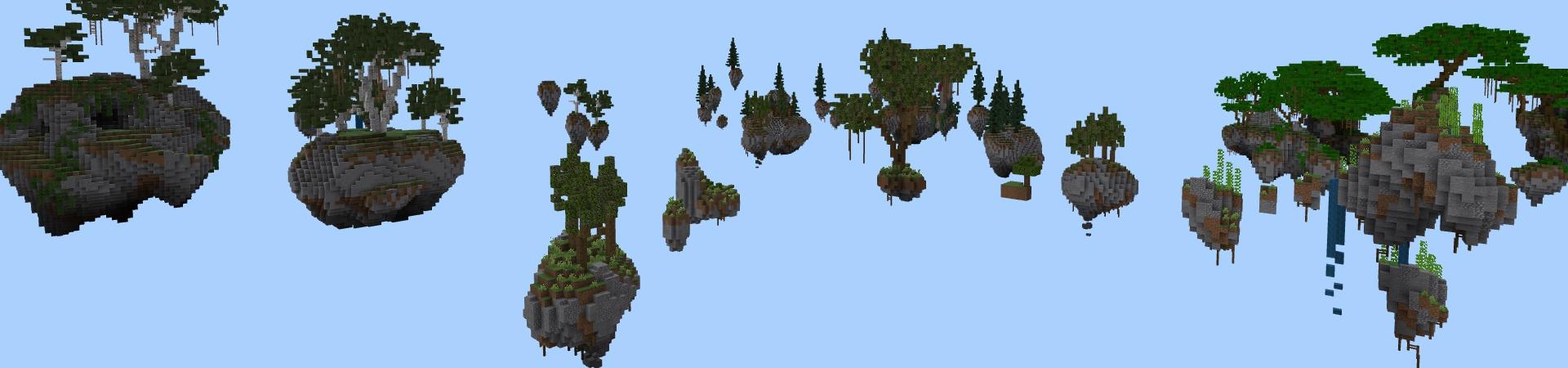 Panorama of the Minecraft Bedrock Marketplace product Skyblock Adventure created by Fall Studios.