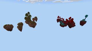 Screenshot of the Minecraft Bedrock Marketplace product Skyblock Adventure created by Fall Studios.